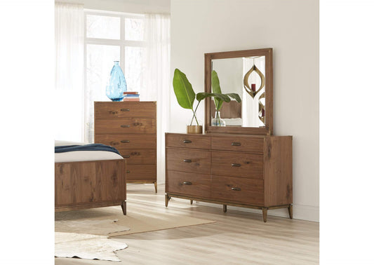 8N1682A Adler Six Drawer Dresser In Natural Walnut (2024)