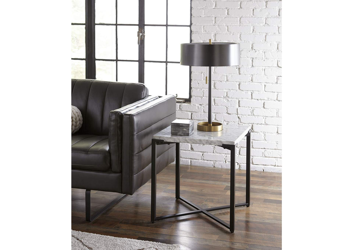 A9R322 Saxon End Table In Matte Black