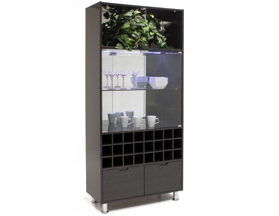 Basel Gray Oak Bar Wall