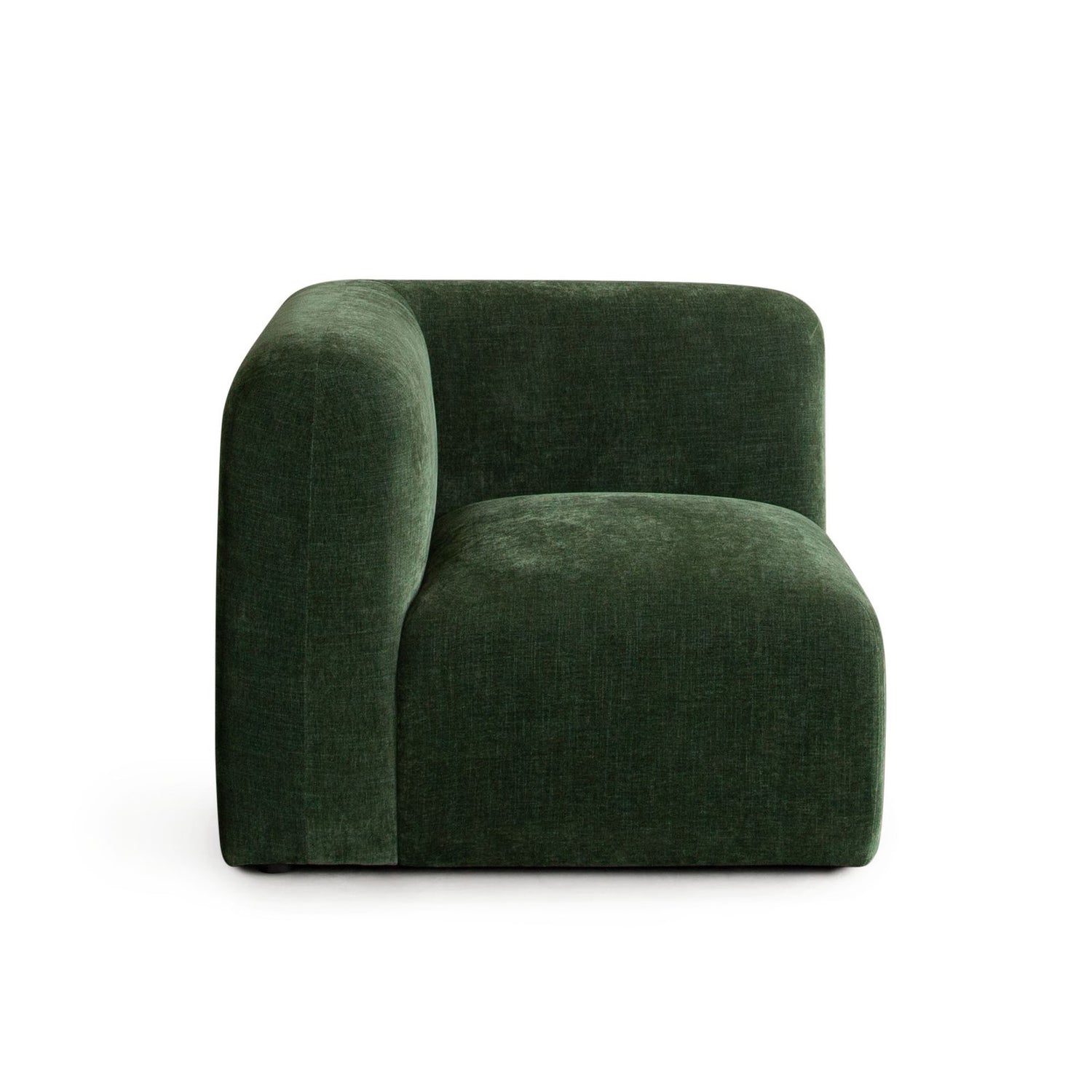 Echo Universal Square Corner Chair in Spruce Green Fabric