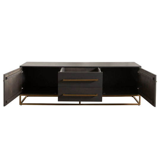 Encore Solid Mango Wood 2-Door / 2-Drawer Entertainment Cabinet