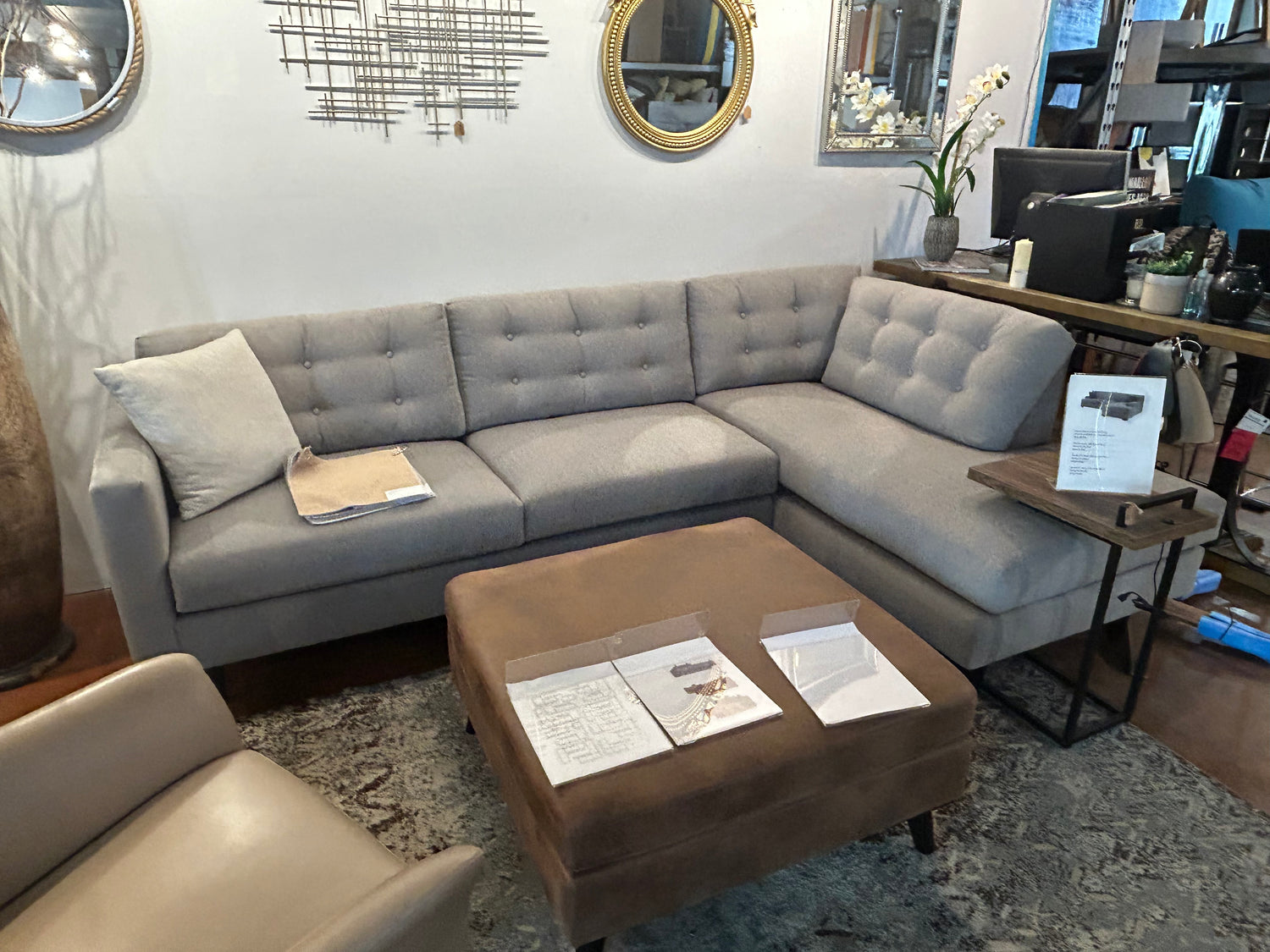 Talmadge Sofa/Chaise Flores Design