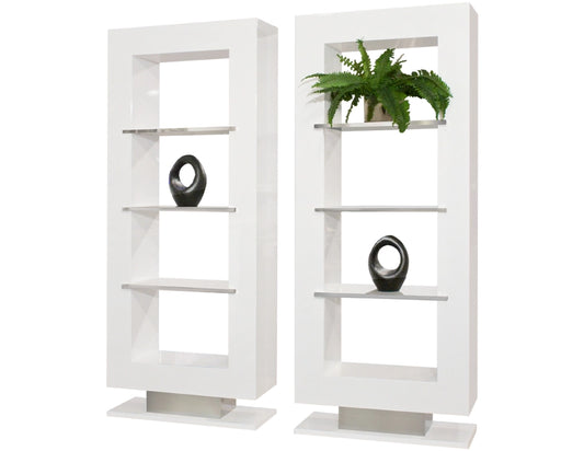 Mia White Lacquer Room Divider