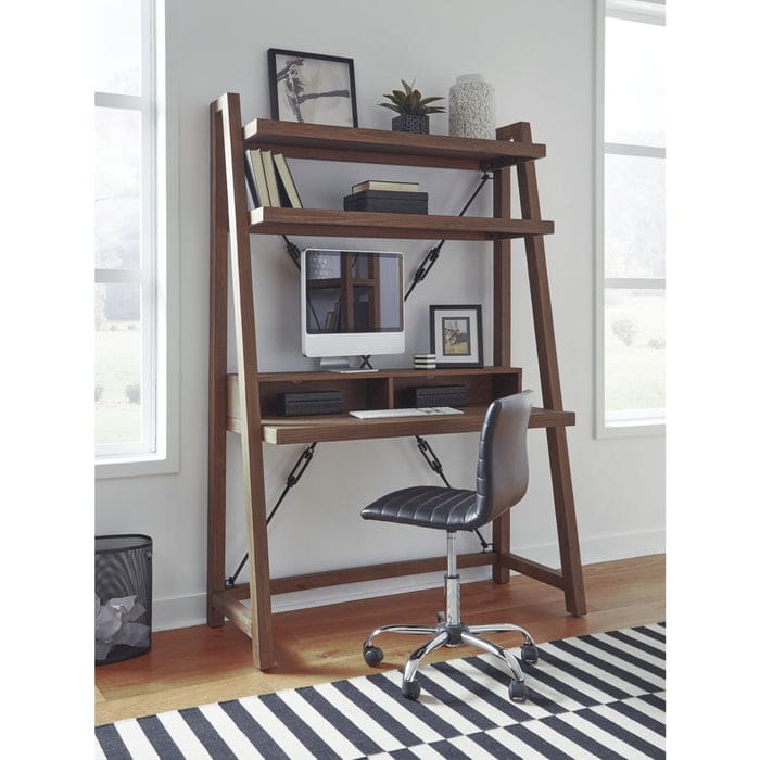Autumn Ladder Desk in Flint Oak
