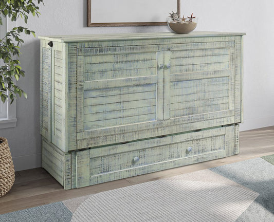 Poppy Murphy Cabinet Bed Seafoam finish