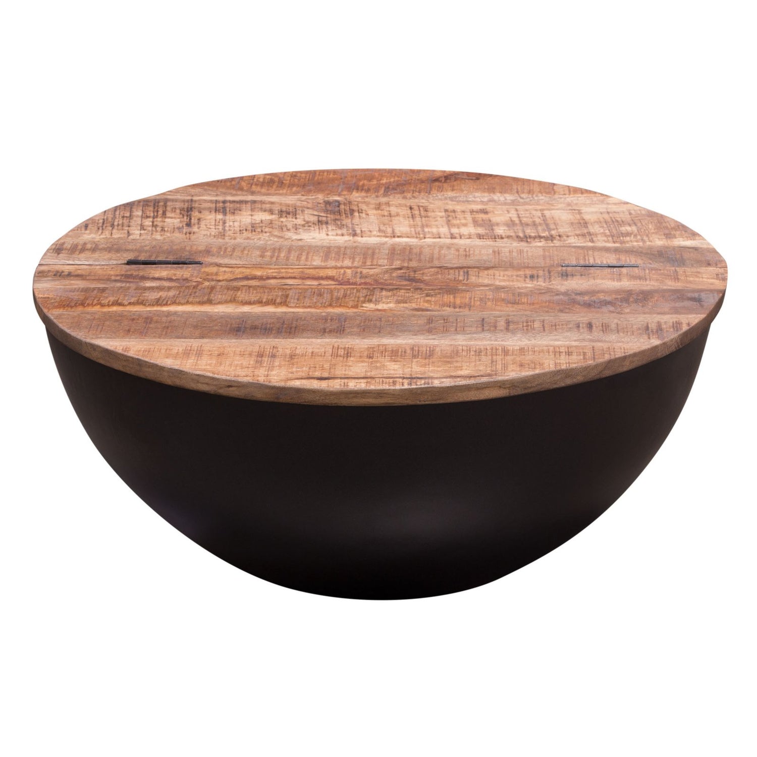 Salem Round Drum Storage Cocktail Table
