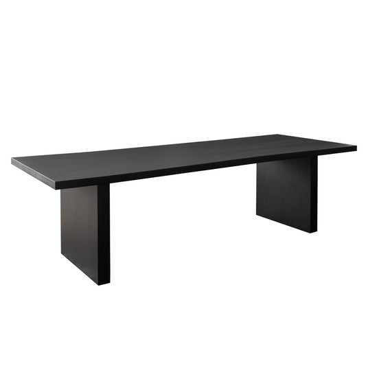 Sonoma 110" Wood Dining Table in Black Finish