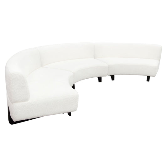 Vesper 3PC Modular Curved Armless Sofa