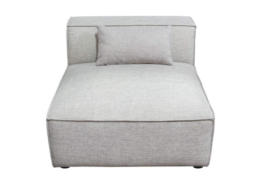 Vice Armless Chair in Barley Fabric by Diamond Sofa