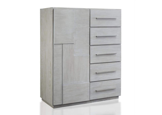 DEZ786A Destination Five Drawer One Door Sweater Chest In Cotton Grey (2024)