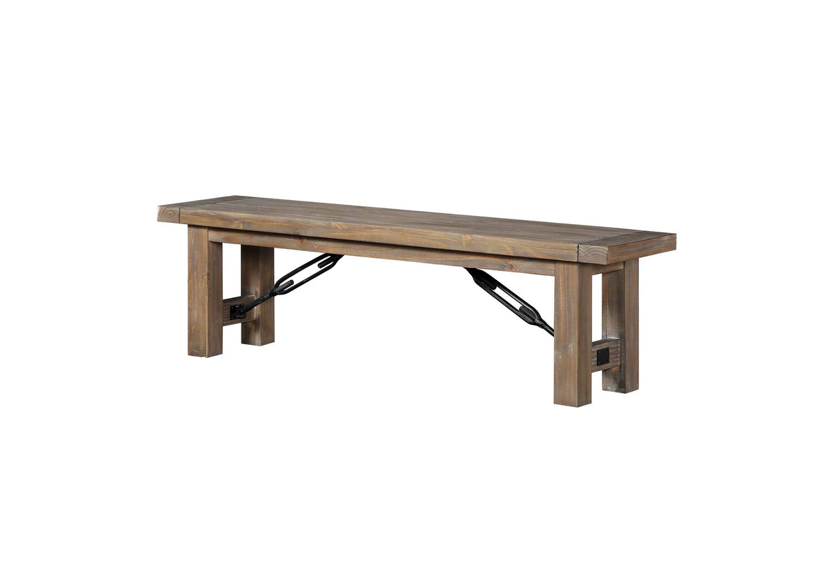 8FJ865 Autumn Solid Wood Dining Bench In Flink Oak