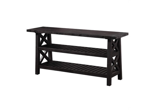 7YC923 Yosemite Solid Wood Console Table In Cafe