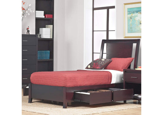 NV23D6 Nevis Low Profile Storage Bed In Espresso