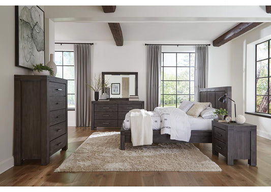 3FT384A Meadow Five Drawer Solid Wood Chest In Graphite (2024)