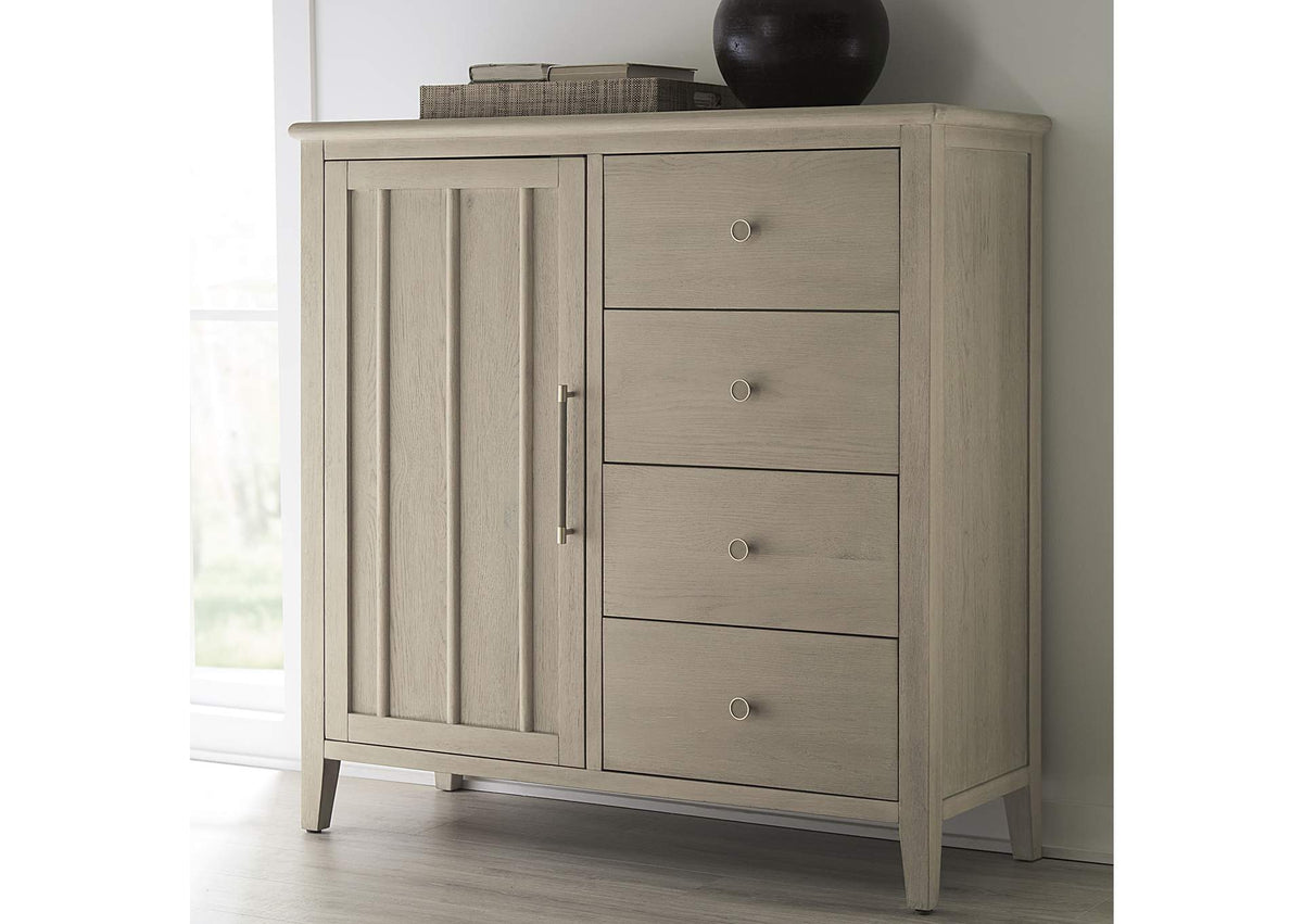 QATK86 Camden Six Drawer One Door Oak Wood Chest In Chai