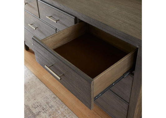 NVGX82A Nevis Seven Drawer Dresser In Sharkskin (2024)