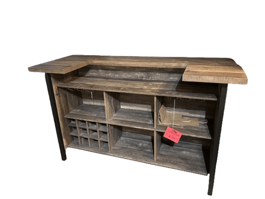 Wooden Bar Cabinet with Storage