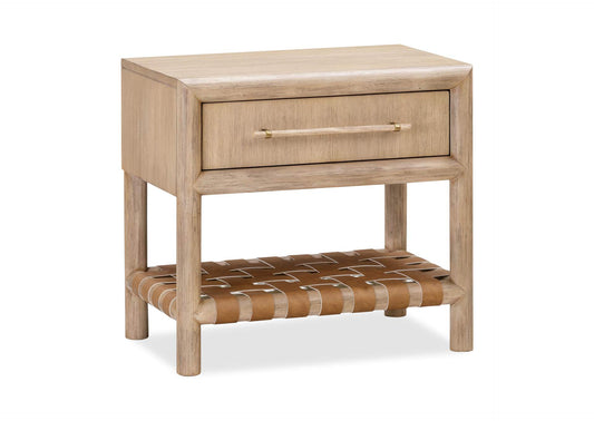 NSPV81 Dorsey One Drawer USB - Charging Nightstand In Granola
