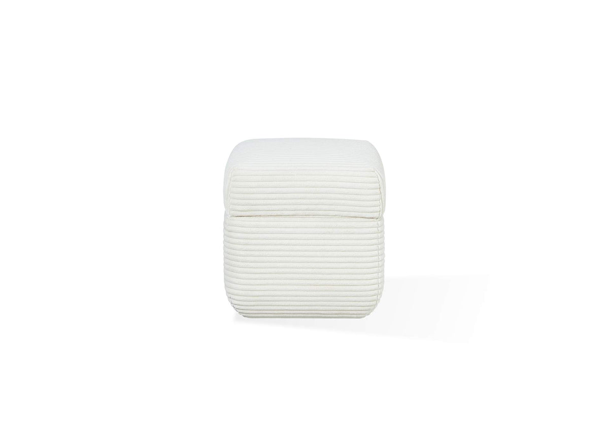 RYVM88 Wisteria Upholstered Storage Ottoman In Frosty Corduroy