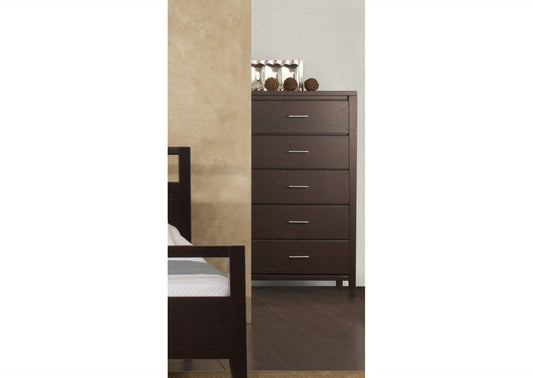 NV2384A Nevis Five Drawer Chest In Espresso (2024)