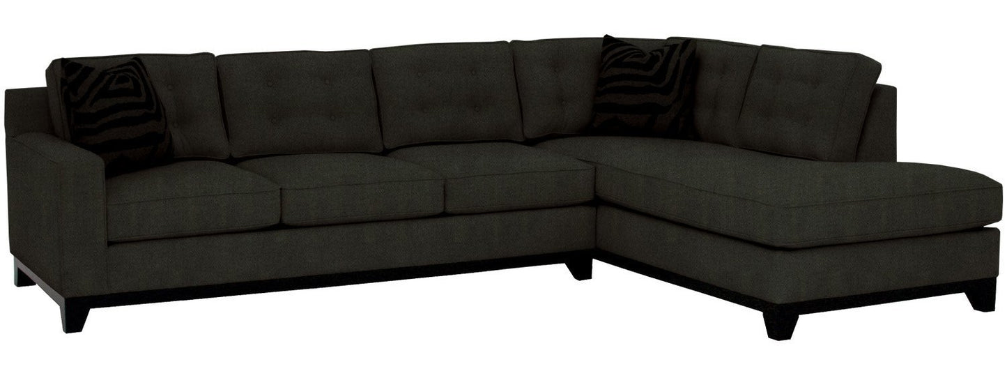 Aberdeen Sectional by Flores Design – Customizable Comfort & Timeless Style Fine-grain distressed