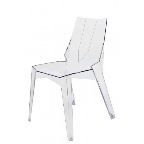 Arrow Dining Chair Side Clear