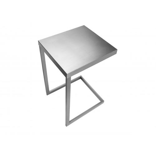 Clark Tray Table Brushed Metal