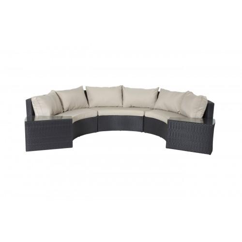 Light 6 Piece Sofa Set Taupe