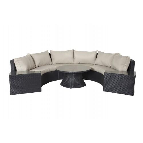 Light 6 Piece Sofa Set Taupe
