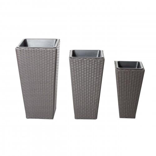 Violet 3 Piece Planter Set Brown