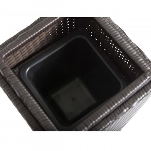 Violet 3 Piece Planter Set Brown