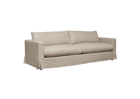 SAVANNAHSOSD Savannah Slip-cover Sofa In Sand Natural Linen