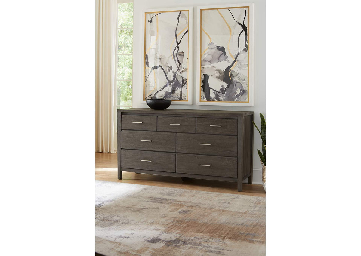 NVGX82A Nevis Seven Drawer Dresser In Sharkskin (2024)