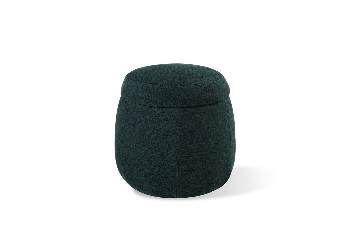 SRWK88 Flex Upholstered Ottoman In Emerald Chenille