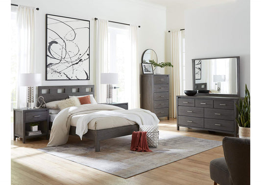 NVGX84A Nevis Five Drawer Chest In Sharkskin (2024)