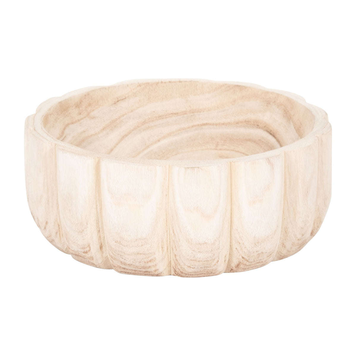 9" Scalloped Bowl - Natural