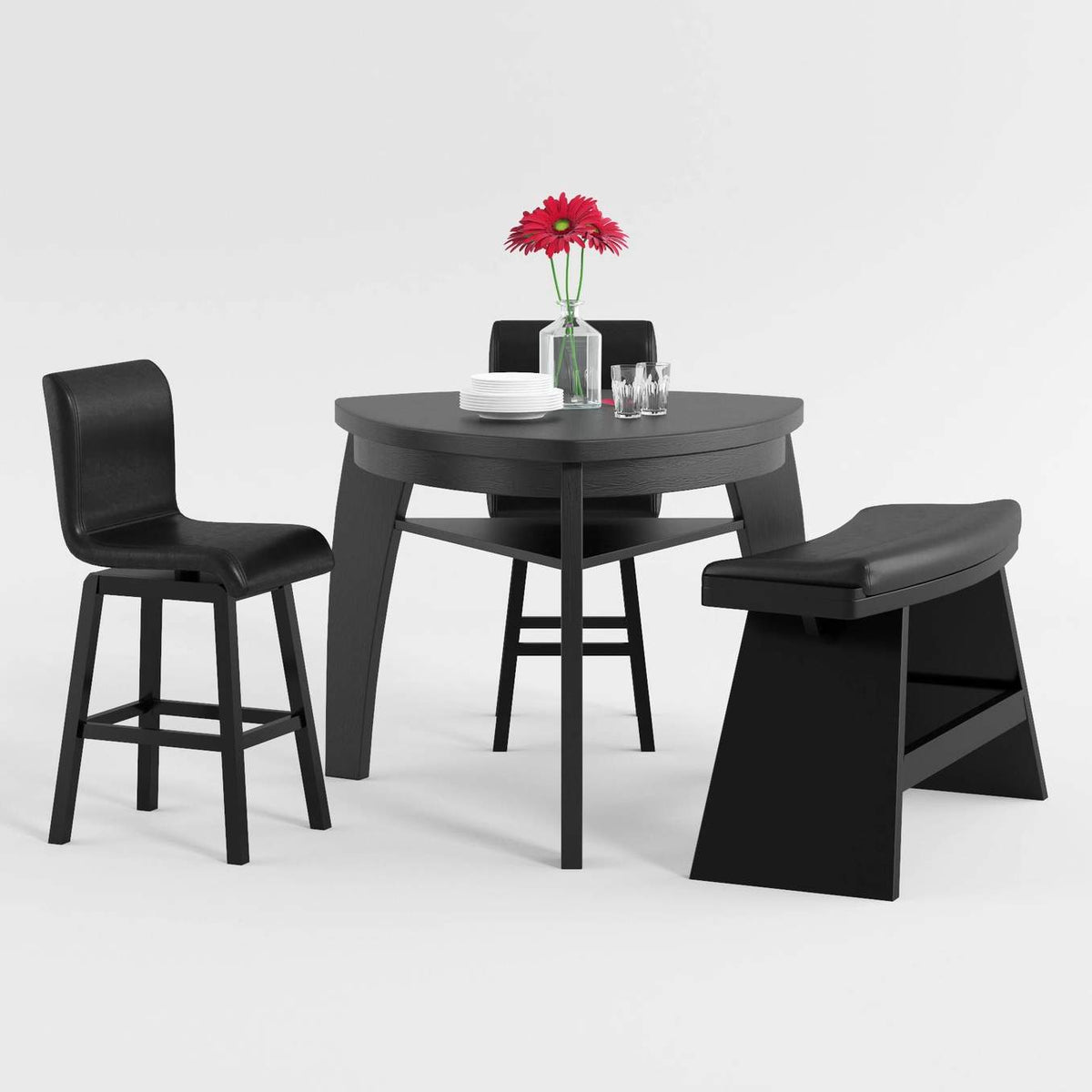 5708-29DB Hillshaw Swivel Pub Height Chair