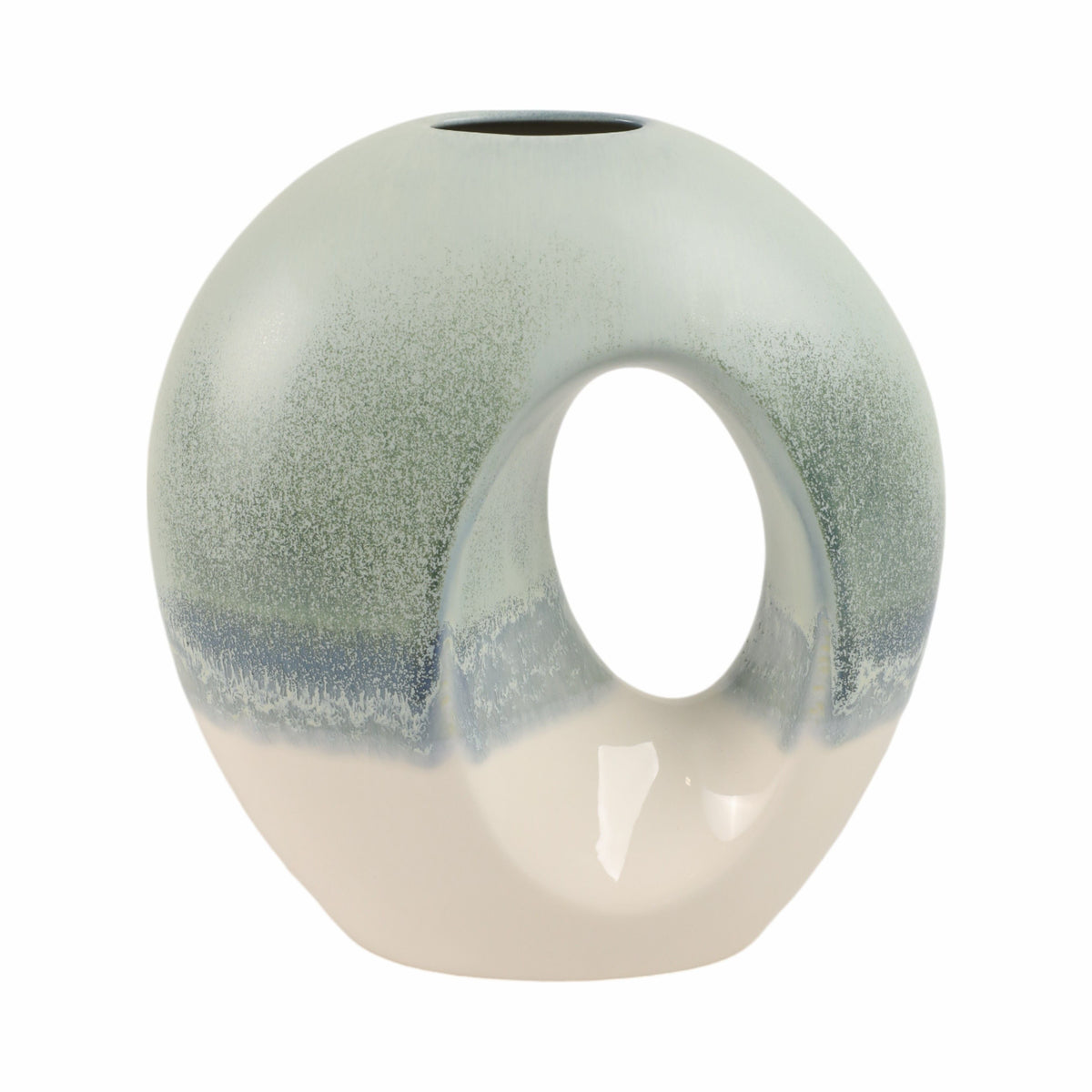 Coimbra Small Circle Portugal Vase - Blue / White