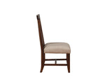 3F4166P Meadow Solid Wood Upholstered Dining Chair In Brick Brown