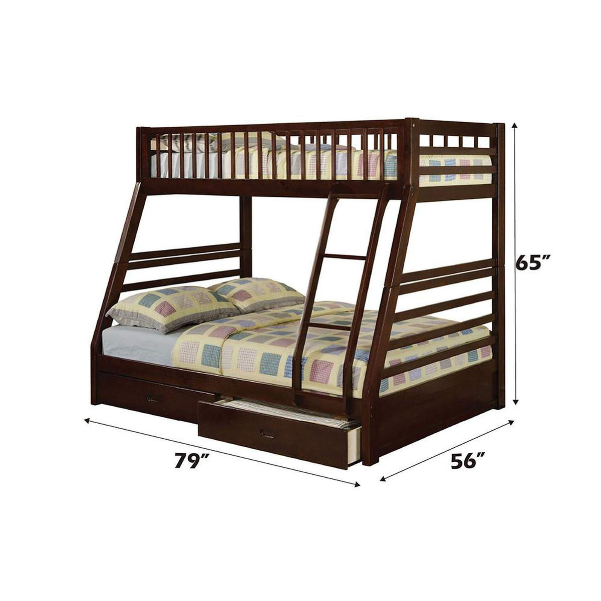 02020W Jason Twin-Full Bunk Bed