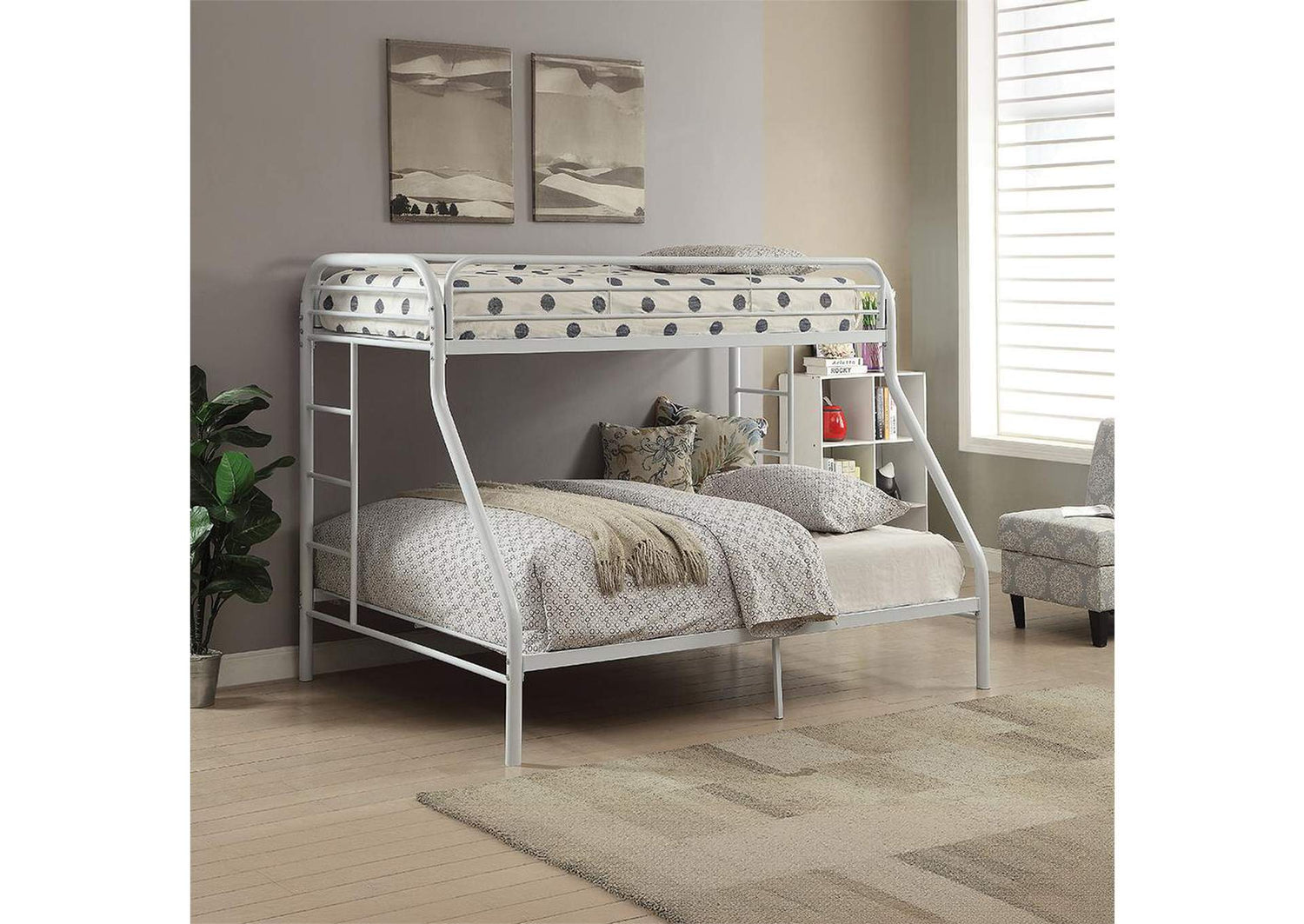 02052WH Tritan Twin XL-Queen Bunk Bed