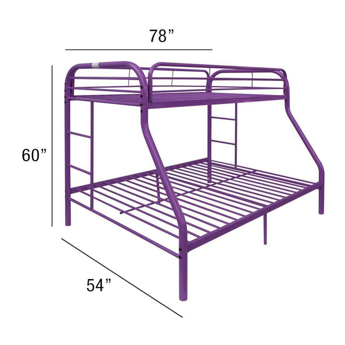 02053PU Tritan Twin-Full Bunk Bed