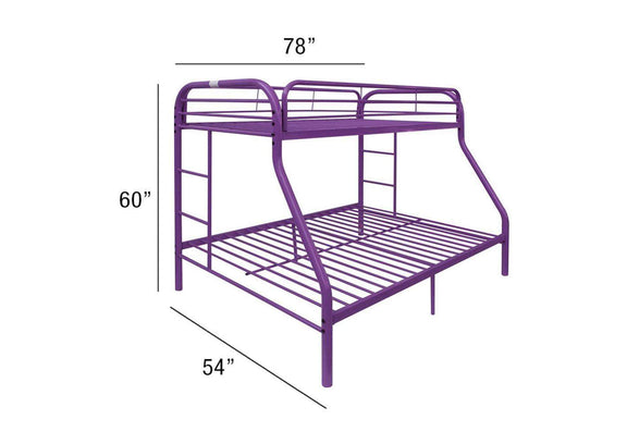 02053PU Tritan Twin-Full Bunk Bed