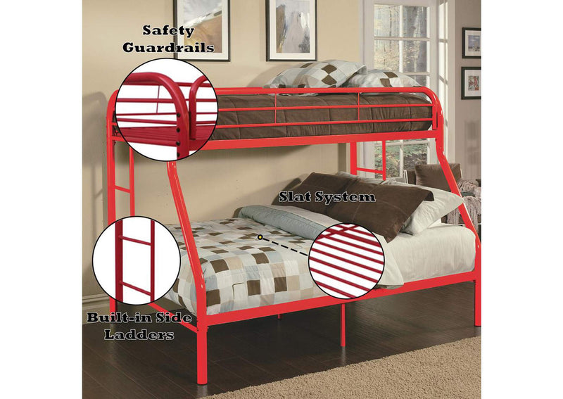 02053RD Tritan Twin-Full Bunk Bed