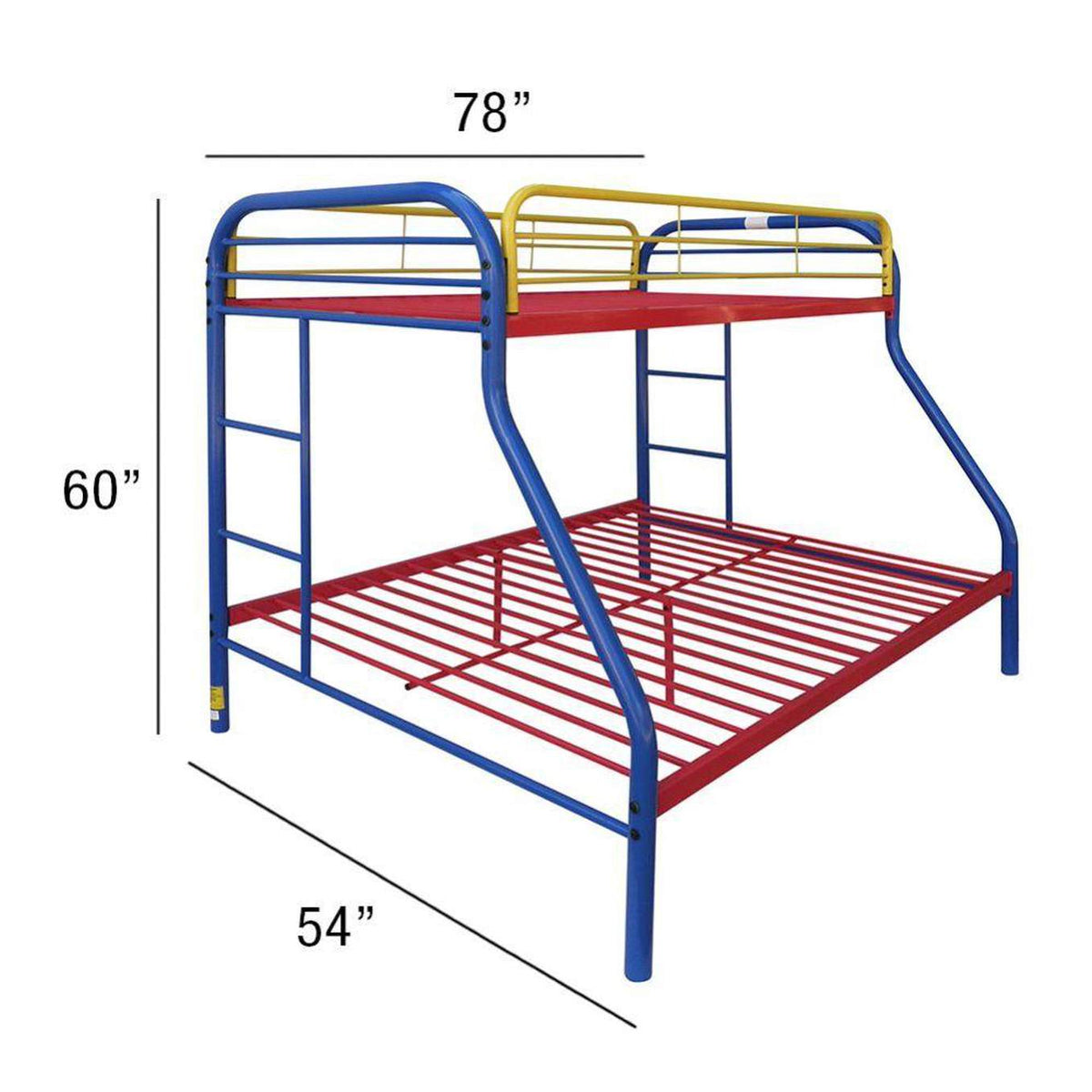 02053RNB Tritan Twin-Full Bunk Bed