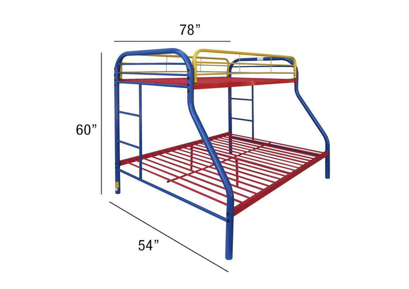 02053RNB Tritan Twin-Full Bunk Bed