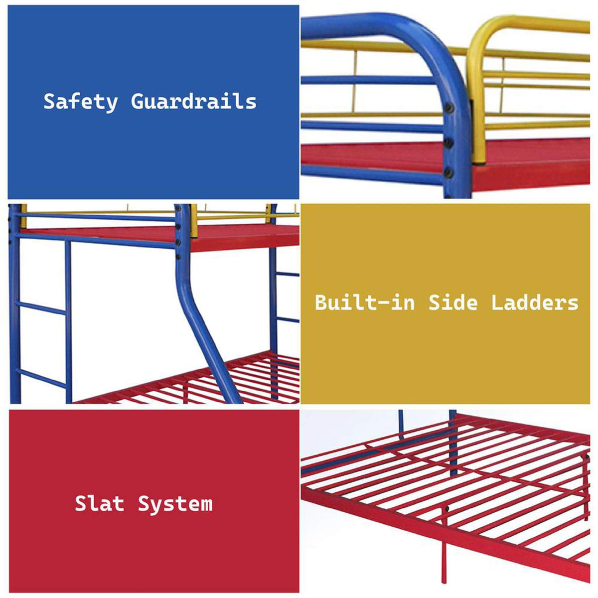 02053RNB Tritan Twin-Full Bunk Bed