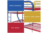 02053RNB Tritan Twin-Full Bunk Bed