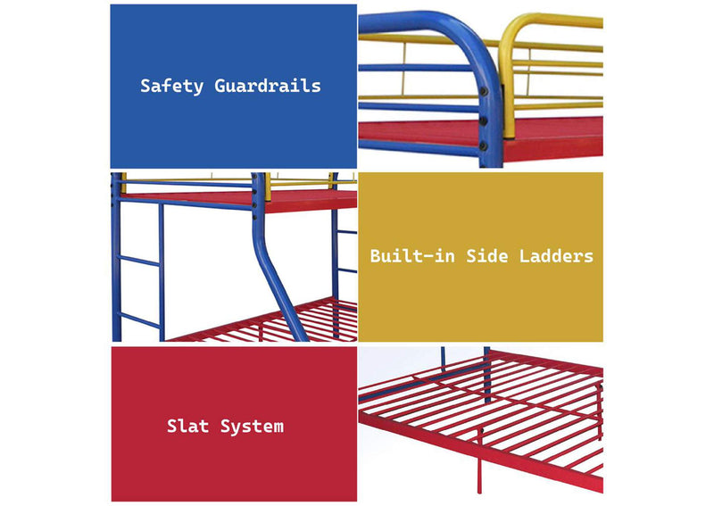 02053RNB Tritan Twin-Full Bunk Bed