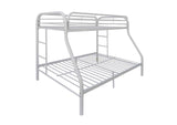 02053WH Tritan Twin-Full Bunk Bed